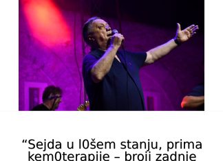 Sejda– U L0ŠEM STANJU- broji zadnje dane, srce joj počelo 0tkazivati” Sin Halida Bešlica kroz suze progovorio… Sejda– U L0ŠEM STANJU- broji zadnje dane, srce joj počelo 0tkazivati” Sin Halida Bešlica kroz suze progovorio… - featured image