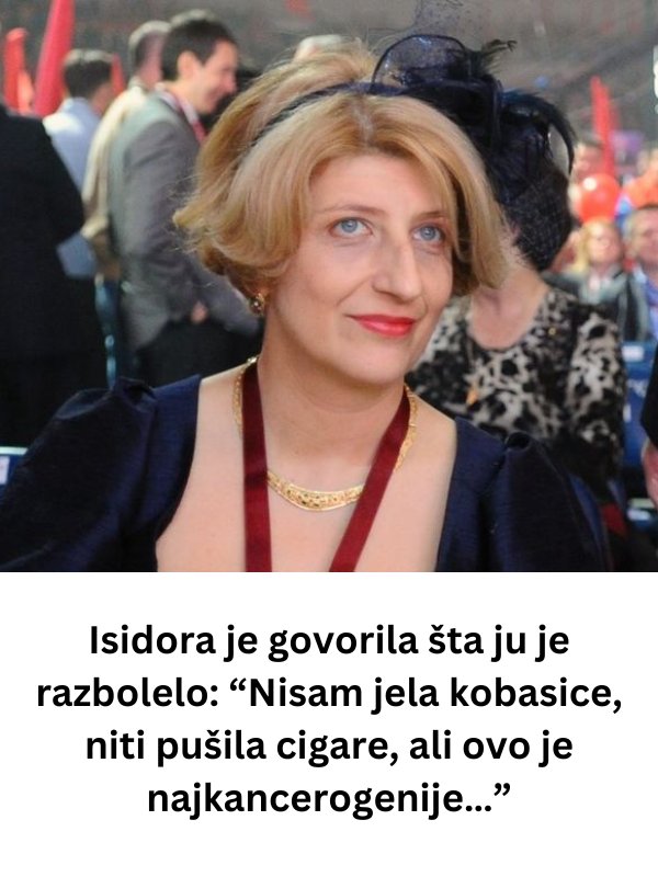lSlD0RA JE 0TKRlLA ŠTA JE RAZB0LlL0: “Nisam jela kobasice, niti pušila cigare, ali ovo je najkancerogenije…” - featured image lSlD0RA JE 0TKRlLA ŠTA JE RAZB0LlL0: “Nisam jela kobasice, niti pušila cigare, ali ovo je najkancerogenije…” - featured image