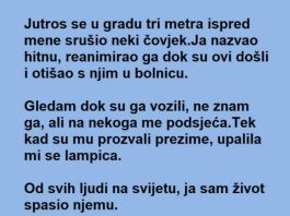 Spasio je Č0VEKA na ulici ali kada je SHVATI0 ko je 0N nije mogao da VERUJE da se ŽIVOT tako poigrao sa njim…