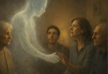 Kako duša preminule osobe dolazi da se oprosti od svojih voljenih.