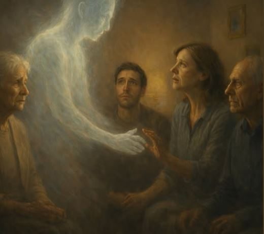 Kako duša preminule osobe dolazi da se oprosti od svojih voljenih.