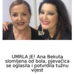 UMRLA JE! Ana Bekuta slomljena od bola, pjevačica se oglasila i potvrdila tužnu vijest UMRLA JE! Ana Bekuta slomljena od bola, pjevačica se oglasila i potvrdila tužnu vijest - featured image