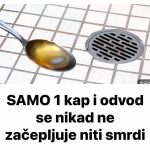 SAMO 1 kap i odvod se nikad ne začepljuje niti smrdi