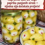 PAPRIKE PUNJENE SIROM…Toliko ukusne da se pojedu za tren oka…