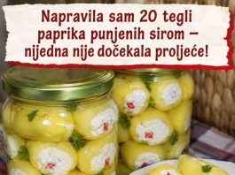 PAPRIKE PUNJENE SIROM…Toliko ukusne da se pojedu za tren oka…