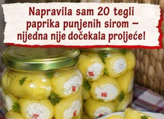 PAPRIKE PUNJENE SIROM…Toliko ukusne da se pojedu za tren oka…