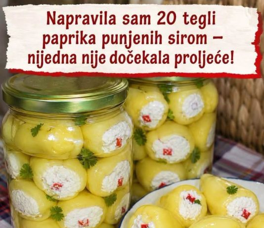 PAPRIKE PUNJENE SIROM…Toliko ukusne da se pojedu za tren oka…